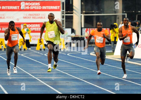 11 juin 2009 - Toronto, Ontario, Canada - le 11 juin 2009, Toronto (Ontario). Usain Bolt au Festival d'excellence d'athlétisme au Varsity Stadium sur le campus de l'Université de Toronto à Toronto, Ontario, Canada. (Crédit Image : © Global/ZUMApress.com) Southcreek Banque D'Images