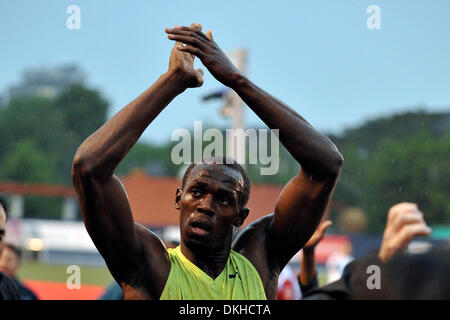 11 juin 2009 - Toronto, Ontario, Canada - le 11 juin 2009, Toronto (Ontario). Usain Bolt au Festival d'excellence d'athlétisme au Varsity Stadium sur le campus de l'Université de Toronto à Toronto, Ontario, Canada. (Crédit Image : © Global/ZUMApress.com) Southcreek Banque D'Images