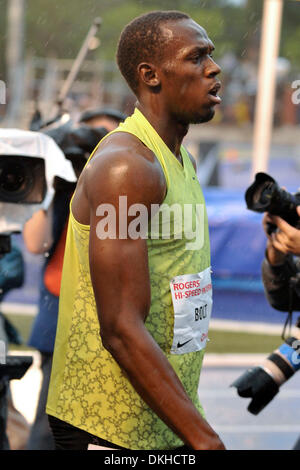 11 juin 2009 - Toronto, Ontario, Canada - le 11 juin 2009, Toronto (Ontario). Usain Bolt au Festival d'excellence d'athlétisme au Varsity Stadium sur le campus de l'Université de Toronto à Toronto, Ontario, Canada. (Crédit Image : © Global/ZUMApress.com) Southcreek Banque D'Images