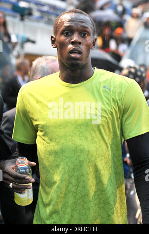 11 juin 2009 - Toronto, Ontario, Canada - 11 juin 2009 Toronto, Ontario.Usain Bolt au Festival d'excellence d'athlétisme au Varsity Stadium sur le campus de l'Université de Toronto à Toronto, Ontario, Canada. (Crédit Image : © Global/ZUMApress.com) Southcreek Banque D'Images