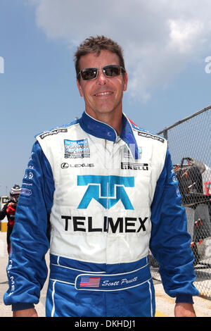 4 juillet 2009 - Daytona Beach, Floride, États-Unis - 4 juillet 2009 ....Scott Pruett avant le début de la Brumos Porsche 250 Samedi 4 juillet 2009 à Daytona International Speedway de Daytona Beach, FL. (Crédit Image : © Global/ZUMApress.com) Southcreek Banque D'Images