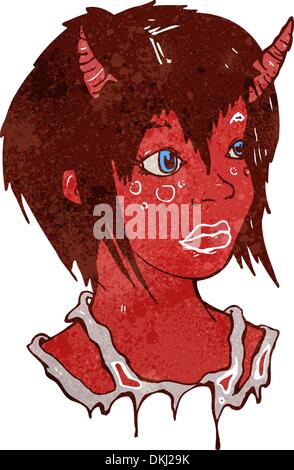 Retro cartoon avec texture. Isolé sur blanc. Illustration de Vecteur