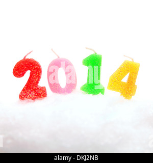 Nouvelle année 2014 Contexte Banque D'Images