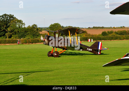 SE5a vintage WW1 RAF du biplan Shuttleworth collection.Biggleswade UK Banque D'Images