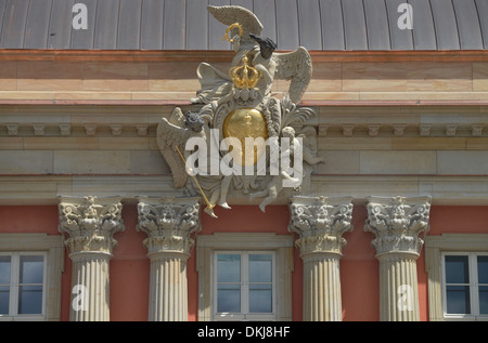 Détail, Neuer Landtag, Alter Markt, Potsdam, Brandebourg, Allemagne Banque D'Images