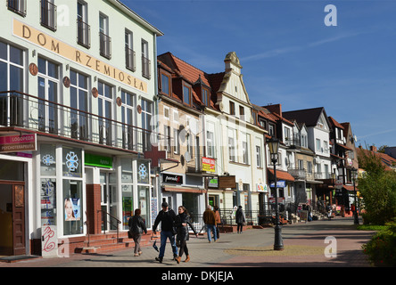 Altstadtstrasse, Ul. Stanislawa Dubois, Kolobrzeg, Pologne Banque D'Images