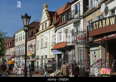 Altstadtstrasse, Ul. Stanislawa Dubois, Kolobrzeg, Pologne Banque D'Images