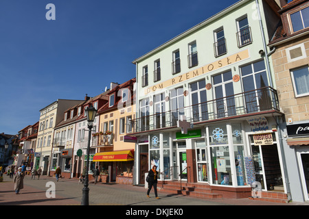 Altstadtstrasse, Ul. Stanislawa Dubois, Kolobrzeg, Pologne Banque D'Images