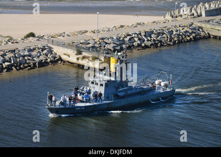 , Ausflugsschiff Torpedoboot, Kolobrzeg, Pologne Banque D'Images