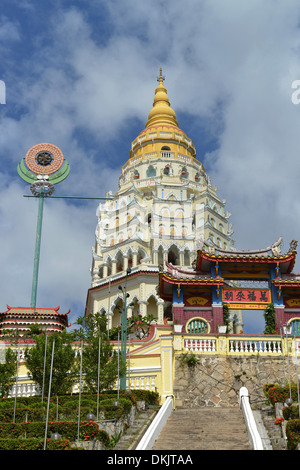 Pagode der zehntausend Bouddhas, Kek Lok Si Tempelanlage, Penang, Malaisie Banque D'Images
