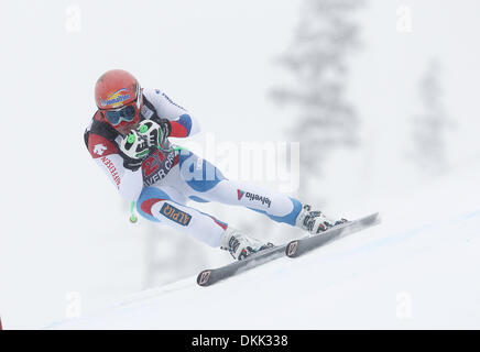 Beaver Creek, Colo, USA. 6e déc, 2013. 12/06/2013 Beaver Creek, Colorado USA. PATRICK KUENG de la Suisse pendant la Coupe du Monde de ski FIS course de descente sur la route des oiseaux de proie en cours Beaver Creek, Colorado. Credit : Ralph Lauer/ZUMAPRESS.com/Alamy Live News Banque D'Images