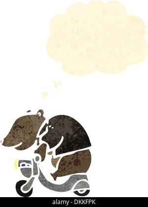 Retro cartoon avec texture. Isolé sur blanc. Illustration de Vecteur