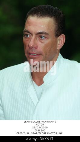 23 mai 2000 - JEAN-CLAUDE VAN DAMME.acteur.23/05/2000.Z18C24C.CREDIT : crédit(Image : © Photos Globe/ZUMAPRESS.com) Banque D'Images