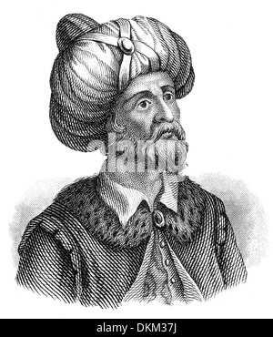 Portrait de Muhammad Abū al-Qāsim ou Muḥammad ibn ʿAbd Allāh ibn ʿAbd al-Muṭṭalib ibn Hāshim, ch. 570 - 632, le fondateur de l'Islam Banque D'Images