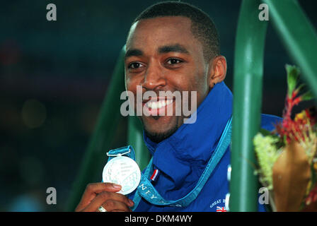 DARREN CAMPBELL.200 MÈTRES, AUX JEUX OLYMPIQUES DE SYDNEY, AUSTRALIE.y.STADE OLYMPIQUE, SYDNEY, SYDNE.22/09/2000.H23B11A Banque D'Images