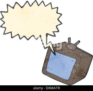 Retro cartoon avec texture. Isolé sur blanc. Illustration de Vecteur