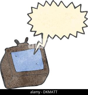 Retro cartoon avec texture. Isolé sur blanc. Illustration de Vecteur