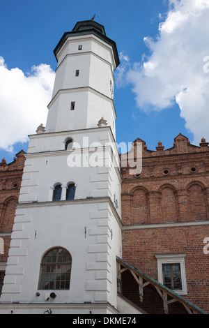 Détail de l'architecture de la vieille ville historique. Sandomierz, Pologne. Banque D'Images