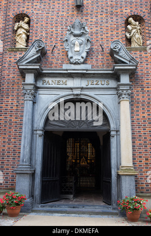 Détail de l'architecture de la vieille ville historique. Sandomierz, Pologne. Banque D'Images