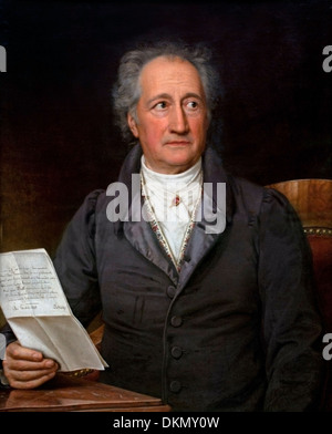 JOHANN Wolfgang von Goethe (1828) CARLOS SCHWABE (1781-1858) Allemand Allemagne Banque D'Images