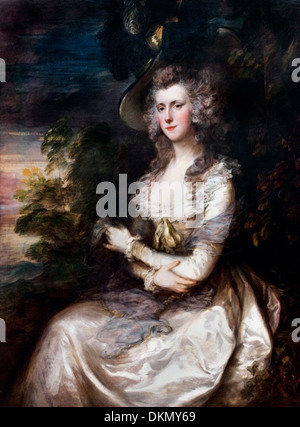 Mme. THOMAS HIBBERT (1786) Thomas Gainsborough (1727-1788) English Banque D'Images