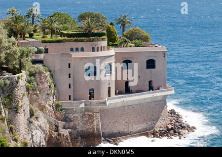 Musée océanographique, Monaco, ville-État souverain, d'Azur, à l'Europe de l'Ouest Banque D'Images