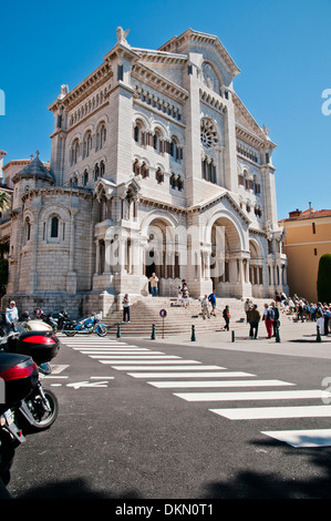 La Cathédrale Saint Nicolas, Monaco, ville-État souverain, d'Azur, à l'Europe de l'Ouest Banque D'Images