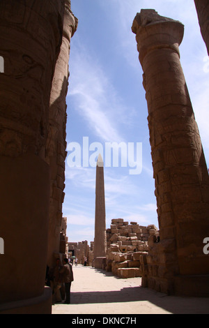 L'obélisque à Karnak Banque D'Images