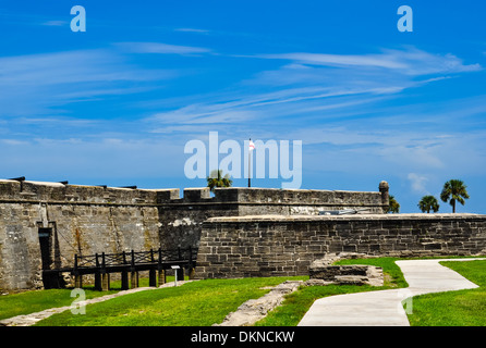 Détails de Castillo San Marco à Saint Augustine en Floride Banque D'Images