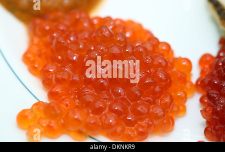 Caviar rouge Banque D'Images
