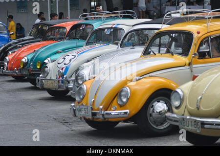 Manille, Philippines. Dec 8, 2013. Les Coccinelles Volkswagen line up pour la 28e Classique de Volkswagen et Custom Car show qui a eu lieu à l'intérieur de l'enceinte de l'Hôtel de ville de Quezon City, au nord-est de Manille, le dimanche, 08 décembre 2013. Le rassemblement annuel des passionnés de Volkswagen Volkswagen a été lancé par le Club des Philippines, qui a été fondée en 1985 Crédit : George Calvelo/NurPhoto ZUMAPRESS.com/Alamy/Live News Banque D'Images