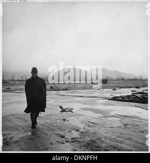 Photographe de la marine photos de souffrances et de ruines qui résulte de la bombe atomique à Hiroshima, au Japon. Japonais... 520932 Banque D'Images