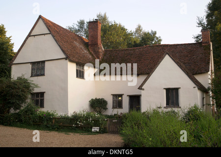 Willy Lott's Cottage, East Bergholt, Flatford, Suffolk, Angleterre, Europe Banque D'Images