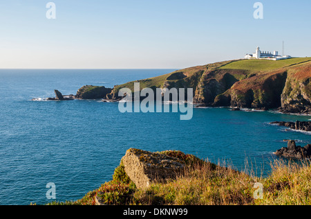 Le Housel Bay sur la péninsule de Lizard à Cornwall, UK Banque D'Images