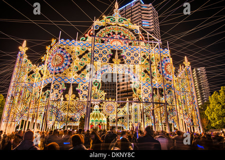 Festival lumière luminaire à Kobe, au Japon. Banque D'Images