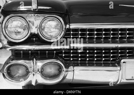 1959 Cadillac Fleetwood exposée au Musée Automobile, Kokomo, Décembre 2013 Banque D'Images