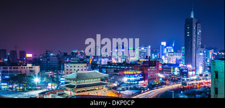 Séoul Corée du Sud panorama de Namdaemun Banque D'Images