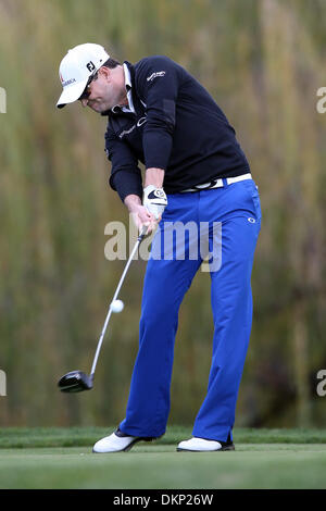 Le 6 décembre 2013 - Thousand Oaks, Californie, États-Unis - 12/06/13 Thousand Oaks, CA : Zach Johnson au cours du deuxième tour de l'édition 2013 du Northwestern Mutual World Challenge, au bénéfice de la Fondation Tiger Woods. (Crédit Image : © Michael Zito/Eclipse/ZUMAPRESS.com) Banque D'Images