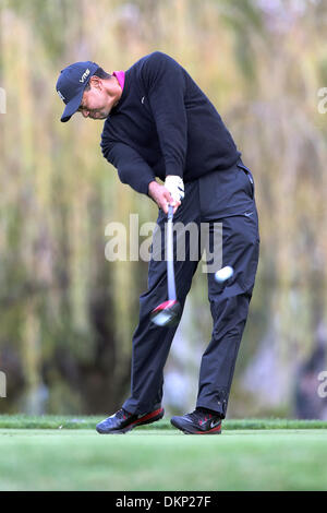 Le 6 décembre 2013 - Thousand Oaks, Californie, États-Unis - 12/06/13 Thousand Oaks, CA : Tiger Woods au cours du deuxième tour de l'édition 2013 du Northwestern Mutual World Challenge, au bénéfice de la Fondation Tiger Woods. (Crédit Image : © Michael Zito/Eclipse/ZUMAPRESS.com) Banque D'Images