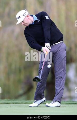 Le 6 décembre 2013 - Thousand Oaks, Californie, États-Unis - 12/06/13 Thousand Oaks, CA : Hunter Mahan au cours du deuxième tour de l'édition 2013 du Northwestern Mutual World Challenge, au bénéfice de la Fondation Tiger Woods. (Crédit Image : © Michael Zito/Eclipse/ZUMAPRESS.com) Banque D'Images