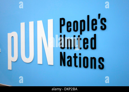 Le People's United Nations au Queens Museum of Art Banque D'Images