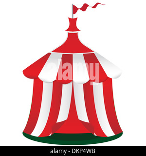 L'icône rouge tente de cirque Banque D'Images