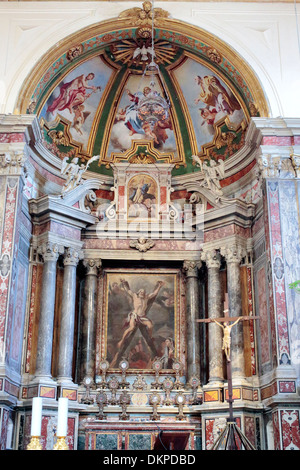 Autel de la cathédrale, Amalfi, Campanie, Italie Banque D'Images