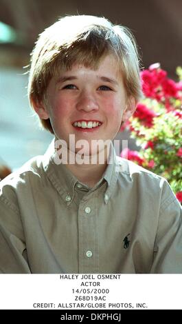 14 mai 2000 - L'ACTEUR Haley Joel Osment..14/05/2000.Z68D19AC.CREDIT : crédit(Image : © Globe Photos/ZUMAPRESS.com) Banque D'Images