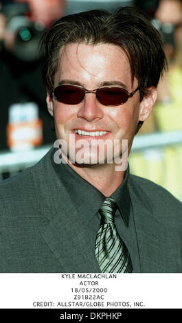 Le 18 mai 2000 - KYLE MACLACHLAN.acteur.18/05/2000.Z91B22AC.CREDIT : crédit(Image : © Globe Photos/ZUMAPRESS.com) Banque D'Images