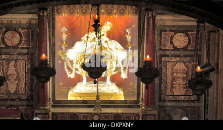 Reliquaire de la Sainte Crèche, Basilica di Santa Maria Maggiore, Rome, Italie Banque D'Images