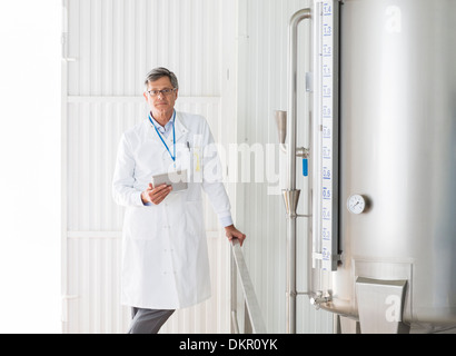 Smiling Scientist in Banque D'Images