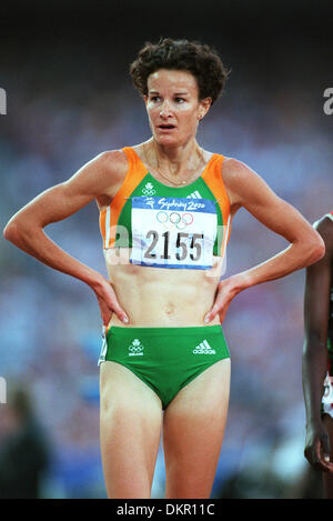 SONIA O'SULLIVAN.5000 MÈTRES AUX JEUX OLYMPIQUES DE SYDNEY, AUSTRALIE,.y.STADE OLYMPIQUE, SYDNEY, SYDNE.22/09/2000.H19B9 Banque D'Images