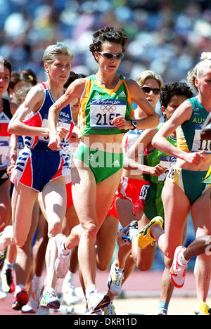 SONIA O'SULLIVAN.5000 mètres, JEUX OLYMPIQUES DE SYDNEY.DIUM, SYDNEY, SYDNEY, AUSTRALIE.STA.Olympique 22/09/2000.H40B14 Banque D'Images