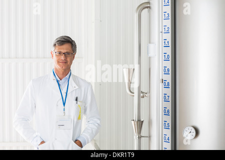 Smiling Scientist in Banque D'Images